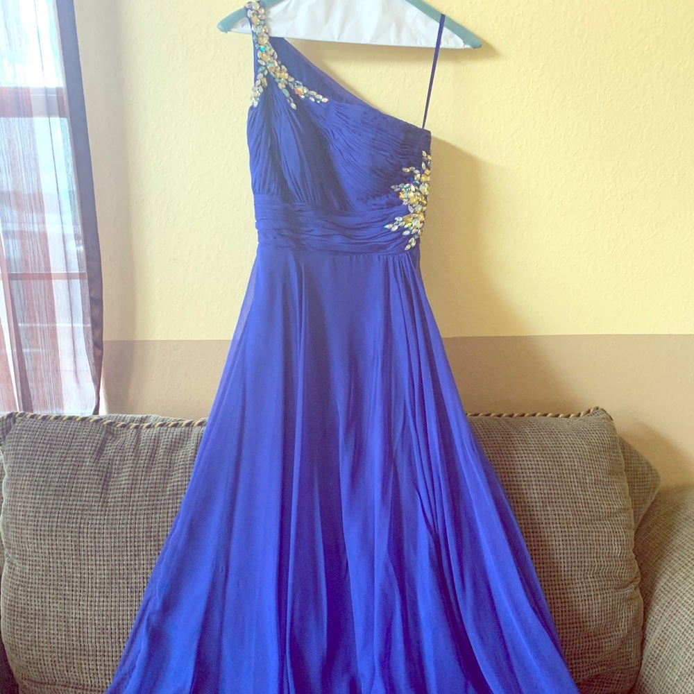 Royal blue dress